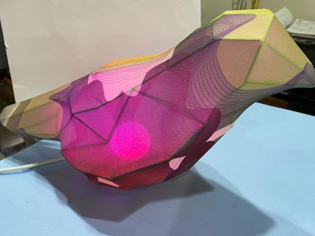 ALESSI-Bird Lamp LED- color changing setting, or set on one color. –