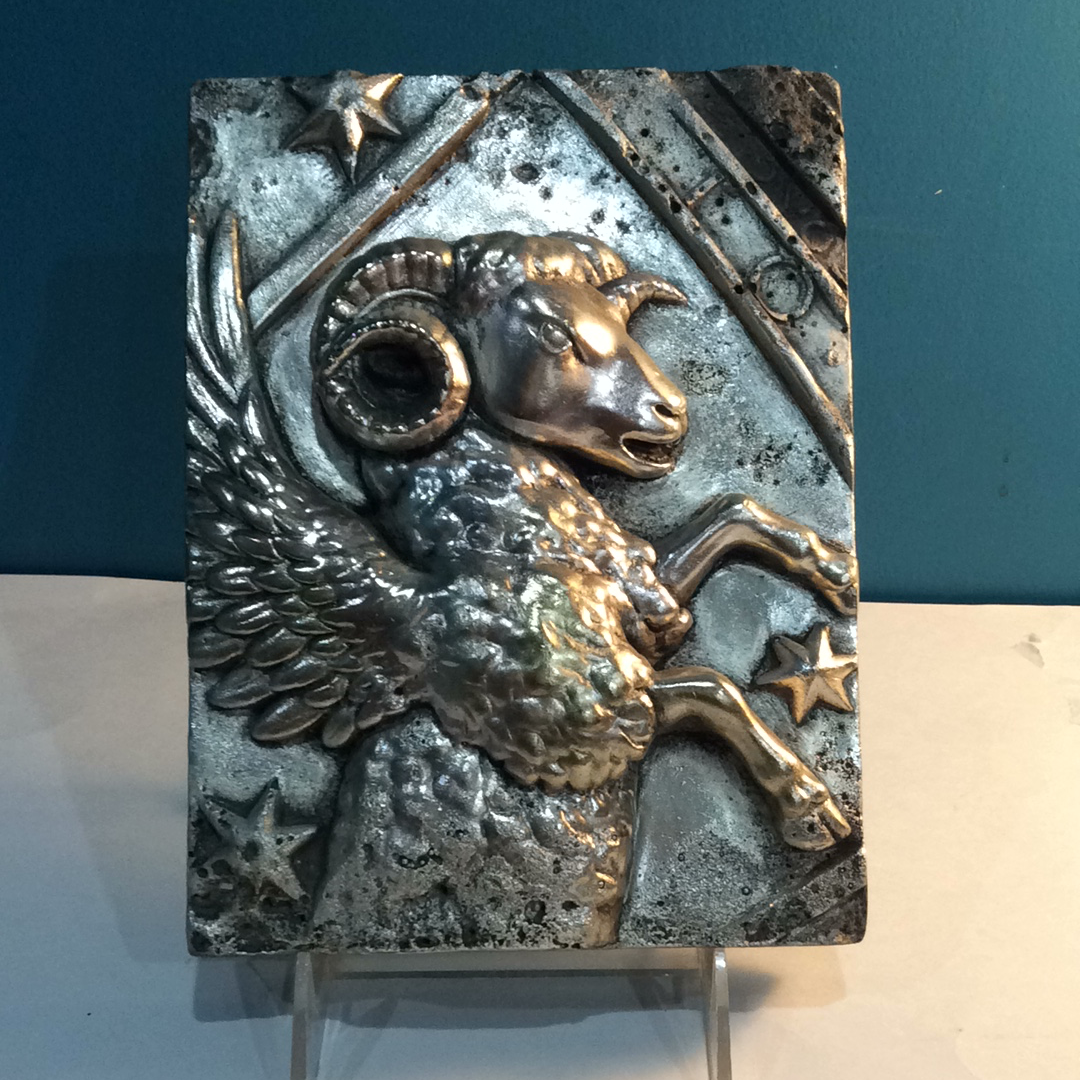 Sid Dickens Memory Block, Zodiac Silver, Aries, Retired. SZ-04.