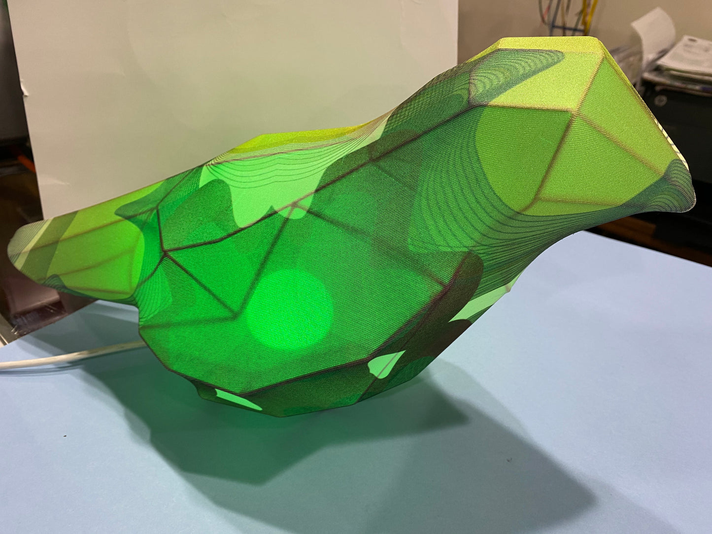 ALESSI-Bird Lamp LED- color changing setting, or set on one color.