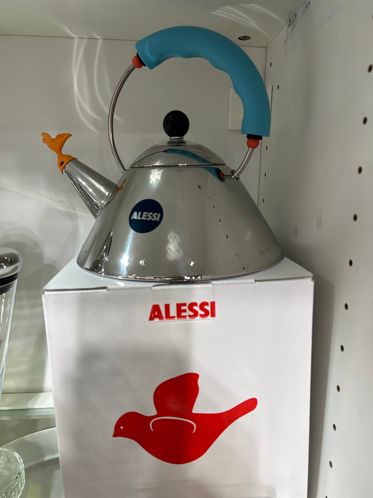 ALESSI 9093/1 Blu/Or. Michael Graves, Tea Kettle/Bolitore