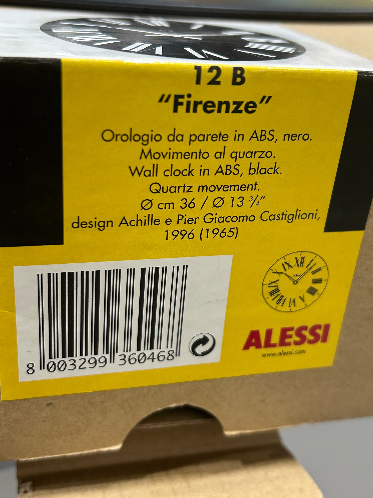 Alessi Firenze Wall Clock