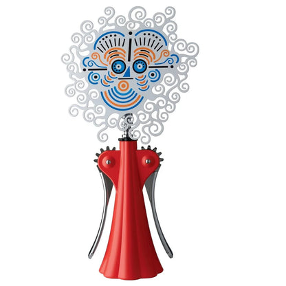 ALESSI Anna G. Corkscrew - 20th Anniversary Edition | Chrome-Plated & Red Resin