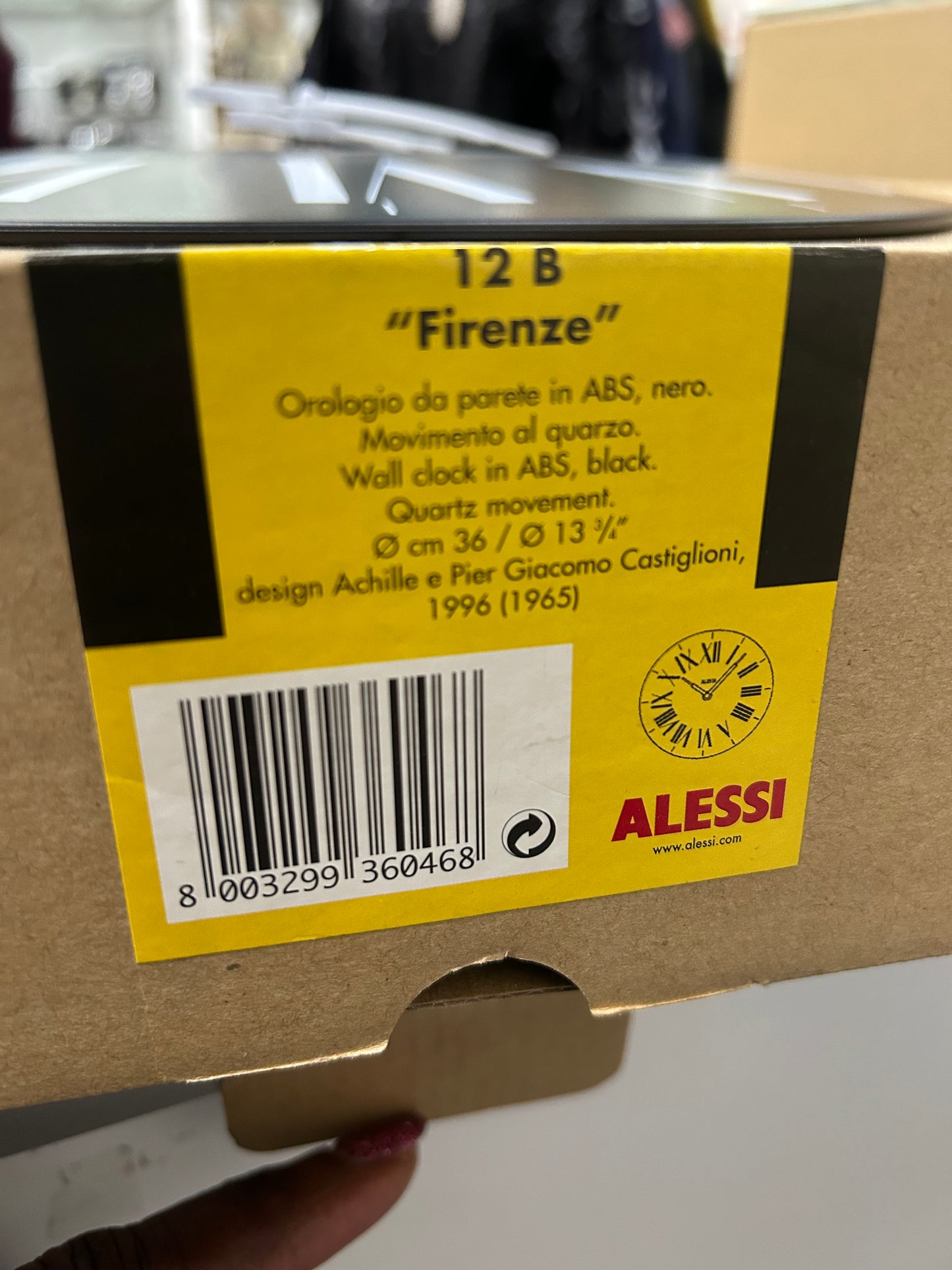 Alessi Firenze Wall Clock