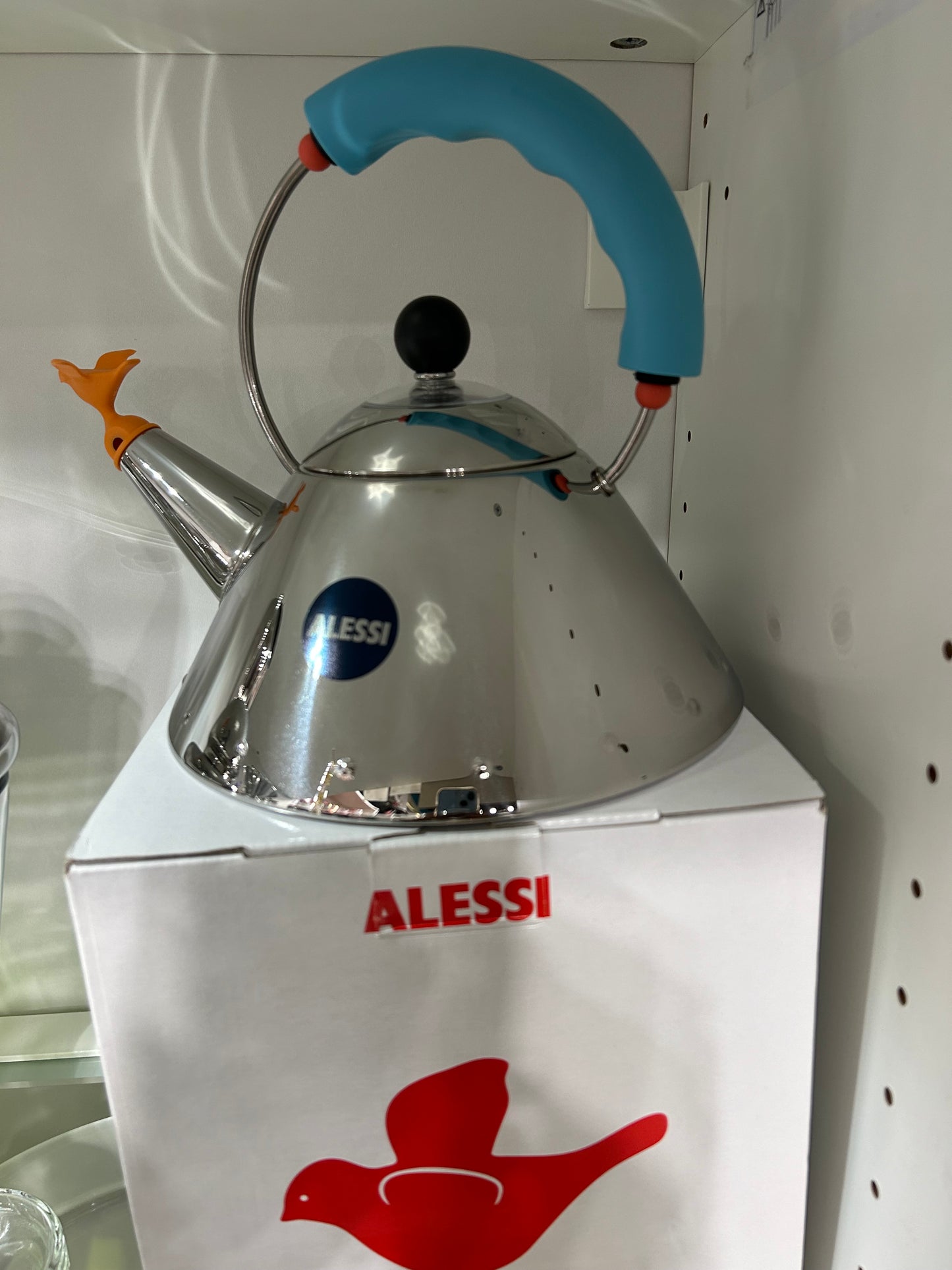 ALESSI 9093/1 Blu/Or. Michael Graves, Tea Kettle/Bolitore