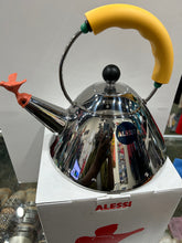 Load image into Gallery viewer, ALESSI 9093/1 Yel/Or. Michael Graves Tea Kettle/Bolitore
