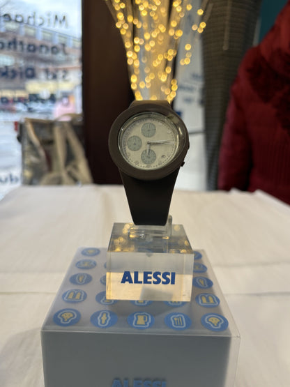 Alessi Unisex Chronograph Watch | Light Blue Face | (Out of Production)