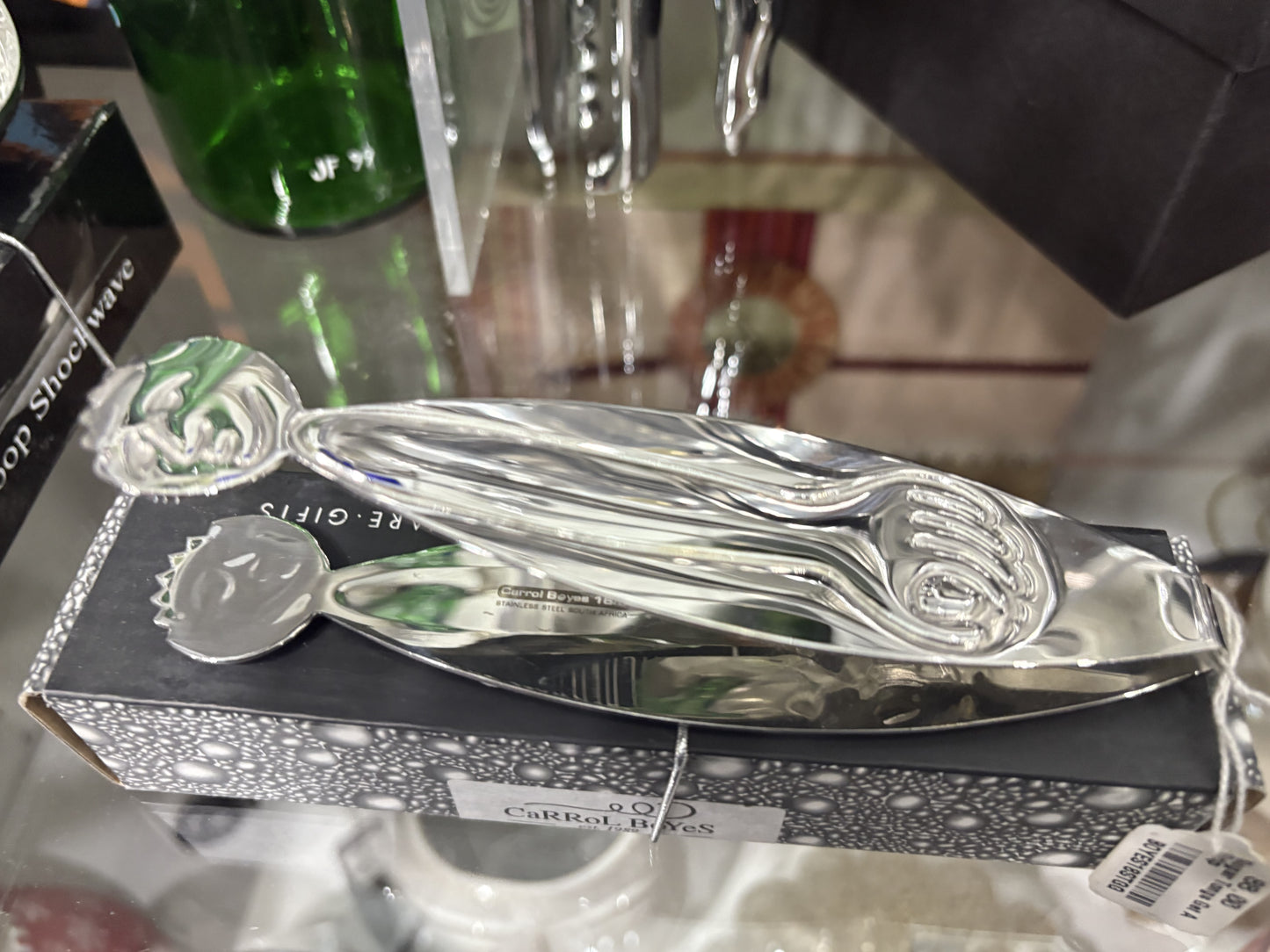 Carrol Boyes Sugar Cube Tongs | Grip with Faces Design