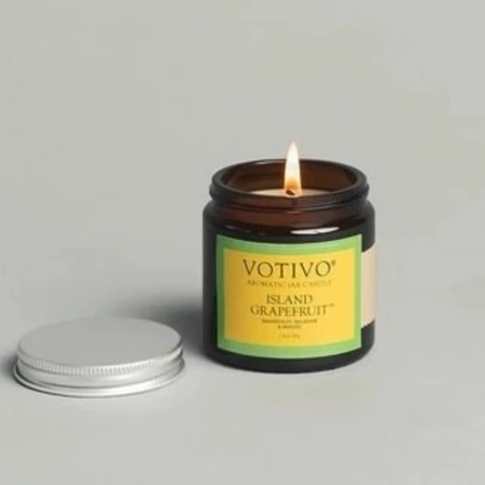 Votivo - Island Grapefruit 2.8 oz Glass Jar Candle