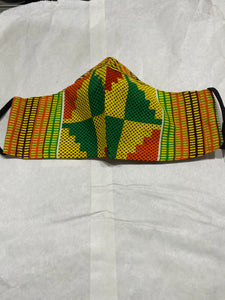 MASKS- Quality in Assorted Ghanaian Wax Prints
