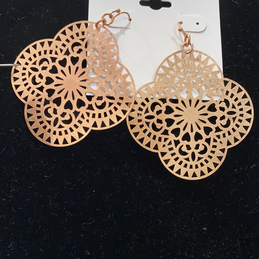 Earrings Laser cut lace