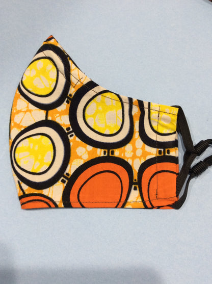 MASKS- Quality in Assorted Ghanaian Wax Prints