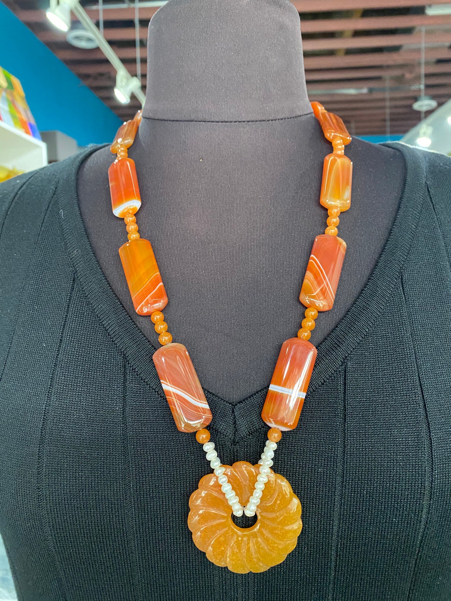 Jewelry- one of a kind by Resident Artisan Rachael A-Woods,store owner.