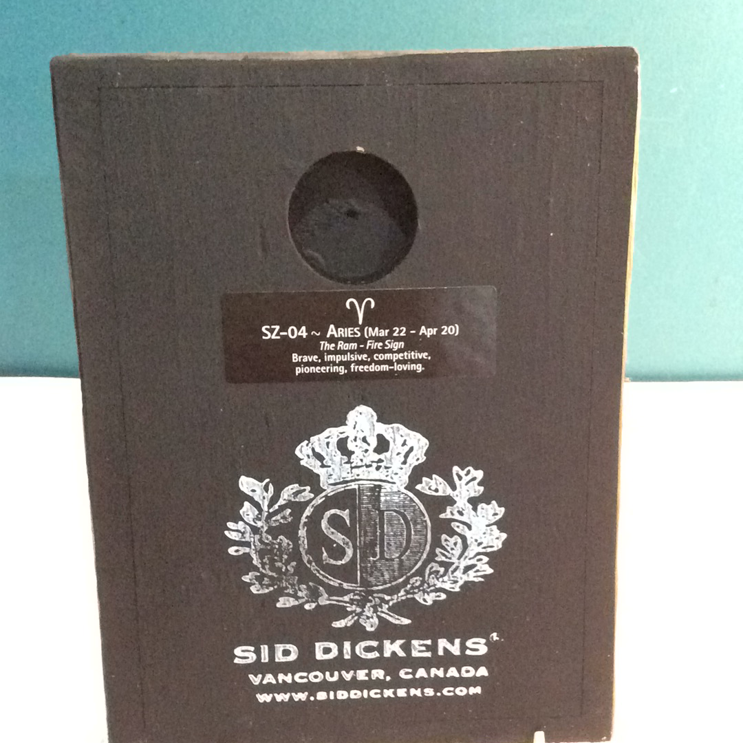 Sid Dickens Memory Block, Zodiac Silver, Aries, Retired