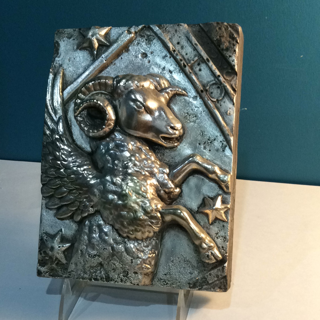 Sid Dickens Memory Block, Zodiac Silver, Aries, Retired