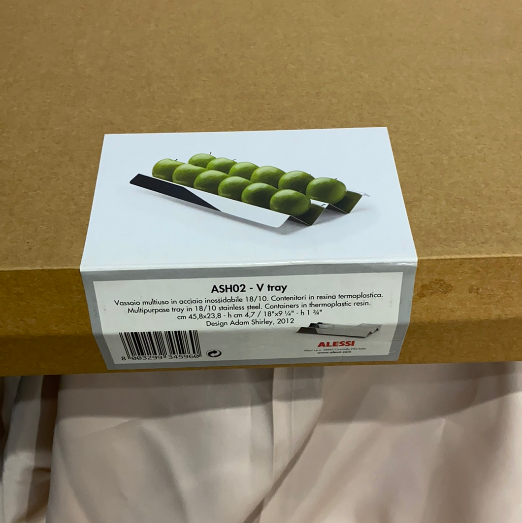 ALESSI V Tray Stainless Steal