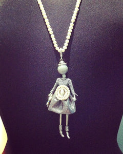 Jewelry, Little Diva-Pearly, Fresh Water Pearl Buckle Dress, long FWP Necklace