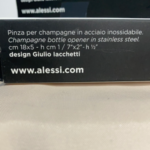 ALESSI Noe Champagne Bottle Opener